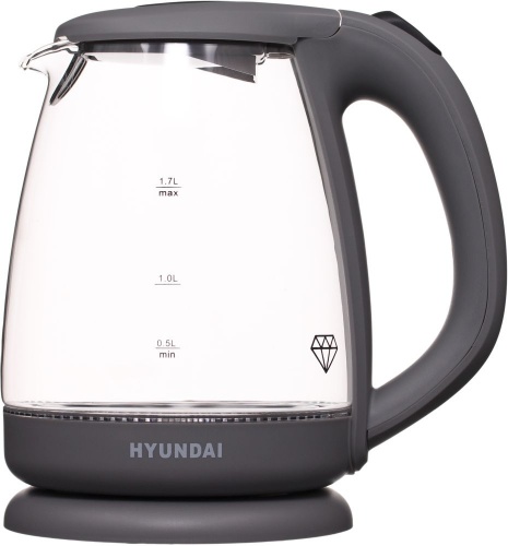 Купить  чайник hyundai hyk-g 1003 серый в интернет-магазине Айсберг!