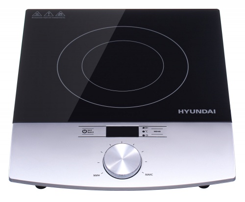 Купить  электрическая плита hyundai hyc-0102 серебристо/черный в интернет-магазине Айсберг! фото 5