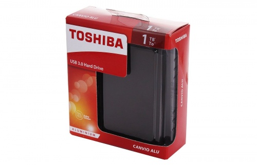 Купить  flash hdd 2.5" usb 3.0 1tb black toshiba canvio alu (hdth310ek3aa) в интернет-магазине Айсберг! фото 5