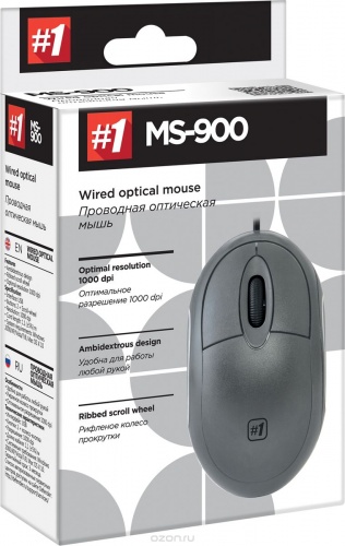 Купить  мышь defender ms-900, optical, grey в интернет-магазине Айсберг! фото 3