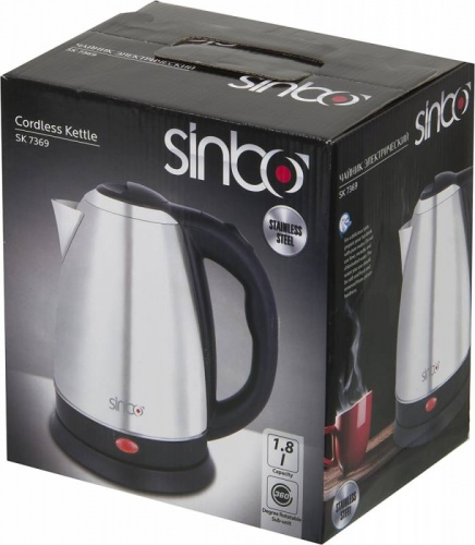 Купить  чайник sinbo sk-7369 серебристый в интернет-магазине Айсберг! фото 3