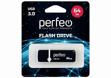 Купить  flash perfeo usb 3.0 64gb c08 black в интернет-магазине Айсберг!