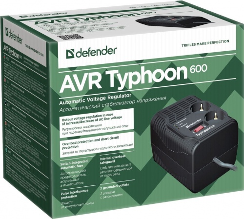 Купить  стабилизатор напряжения defender avr typhoon 600 в интернет-магазине Айсберг! фото 3