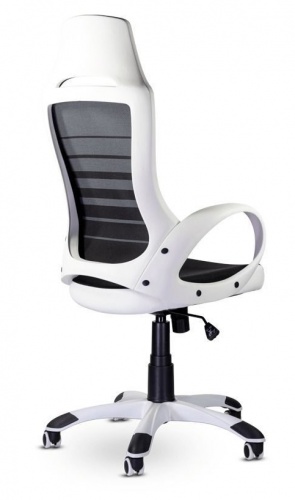 Купить  кресло m-709 тесла/tesla white pl e11-к/е01-к (черный/ белый) в интернет-магазине Айсберг! фото 4