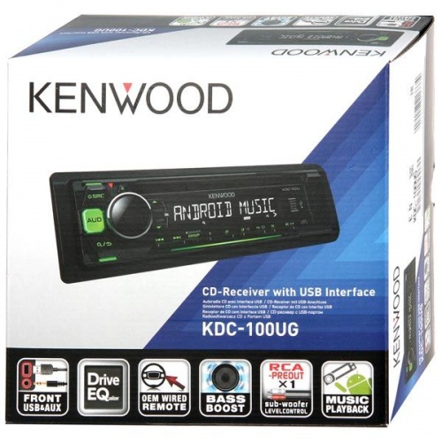 Купить  автомагнитола kenwood kdc-100 ug в интернет-магазине Айсберг! фото 6