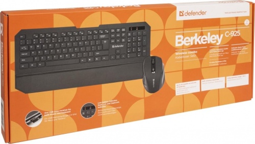 Купить  клавиатура defender berkeley c-925 ru black набор в интернет-магазине Айсберг! фото 2