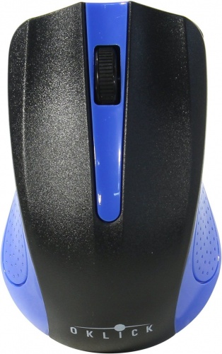 Купить  мышь oklick 485mw black/blue optical (1200dpi) usb в интернет-магазине Айсберг!