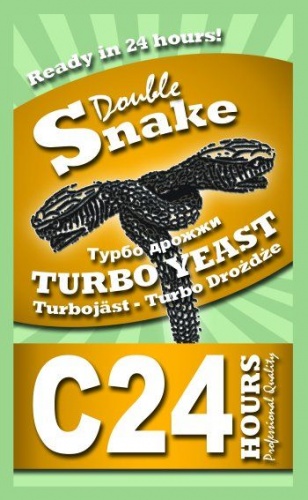 Купить  дрожжи double snake turbo c24 175гр. в интернет-магазине Айсберг!