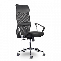 Купить  компьютерное кресло mc-040 директ люкс в хром cp z11/tw-01/e11-k (черный) в интернет-магазине Айсберг!