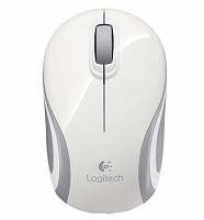 Купить  мышь logitech m187 wireless mouse white-grey mini, usb в интернет-магазине Айсберг!