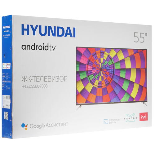 Купить  телевизор hyundai h-led 55 eu 7008 в интернет-магазине Айсберг! фото 6