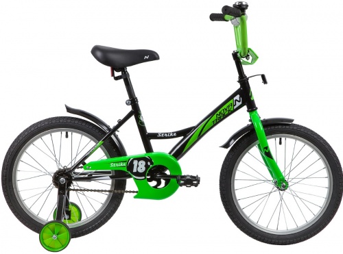 Купить  велосипед novatrack 183 strike.bkg 20 strike 18" черно-зеленый в интернет-магазине Айсберг!