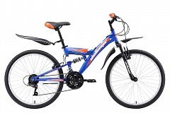 Велосипед  CHALLENGER Cosmic FS 24 сине-оранжевый