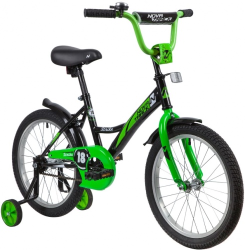 Купить  велосипед novatrack 183 strike.bkg 20 strike 18" черно-зеленый в интернет-магазине Айсберг! фото 2