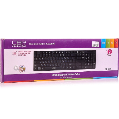Купить  клавиатура cbr kb-108 usb в интернет-магазине Айсберг! фото 3