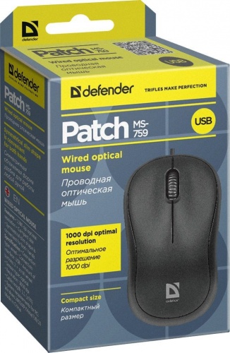 Купить  мышь defender patch ms-759 (52759) в интернет-магазине Айсберг! фото 2