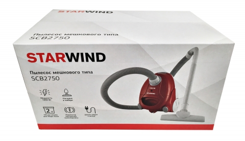 Купить  пылесос starwind scb 2750 красный /серый в интернет-магазине Айсберг! фото 5