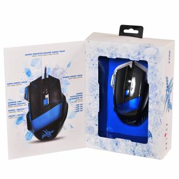 Купить  мышь oklick 775g black/blue (2400dpi) usb в интернет-магазине Айсберг! фото 9