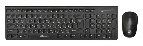 Купить  клавиатура oklick 220m black usb + мышь slim multimedia в интернет-магазине Айсберг!