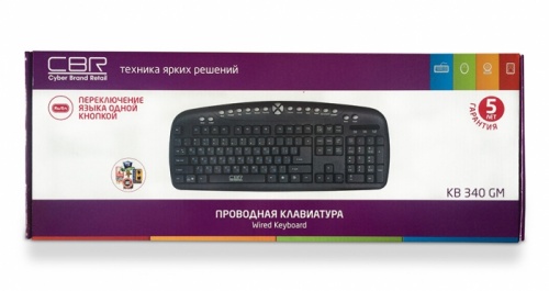 Купить  клавиатура cbr kb-340 gm usb в интернет-магазине Айсберг! фото 4