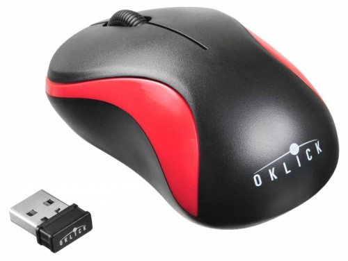 Купить  мышь oklick 605 sw black/red (1200dpi) usb в интернет-магазине Айсберг!