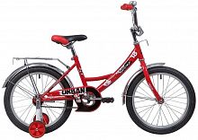 Купить  велосипед novatrack 18" 183urban.rd9 красный, защита а-тип, тормоз нож, крылья и багажник хром в интернет-магазине Айсберг!