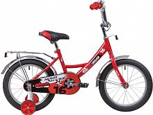 Купить  велосипед novatrack 16" 163 urban.rd9 красный, полная защита цепи, тормоз нож, крылья и багажник хром. в интернет-магазине Айсберг!