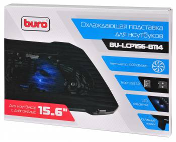 Купить  подставка для ноутбука buro bu-lcp 156-b114 black в интернет-магазине Айсберг! фото 6