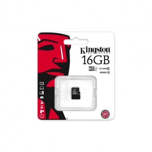 Купить  карта памяти sd-micro 16gb kingston sdhc class 10 (sdc10g2/16gbsp) в интернет-магазине Айсберг! фото 2