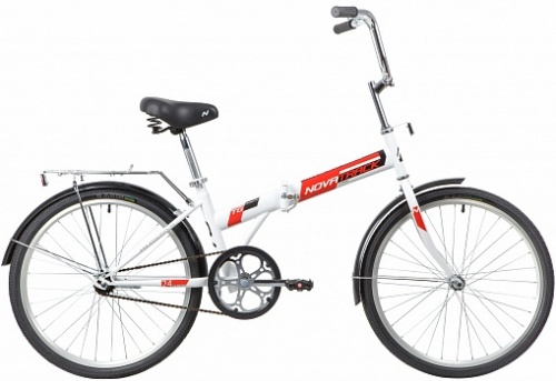 Купить  велосипед novatrack 24 nftg1.wt20 белый складной в интернет-магазине Айсберг!