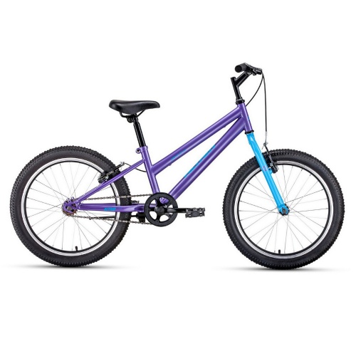 Купить  велосипед altair mtb ht 20 low (20" 1ск. рост 10.5") фиолетовый/голубой в интернет-магазине Айсберг!