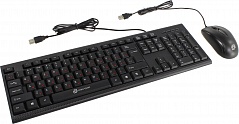 Клавиатура Oklick 630M black USB + мышь