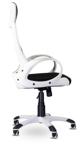 Купить  кресло m-709 тесла/tesla white pl e11-к/е01-к (черный/ белый) в интернет-магазине Айсберг! фото 2
