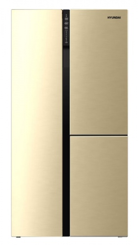 Купить  холодильник hyundai cs 6073 fv шампань стекло в интернет-магазине Айсберг!