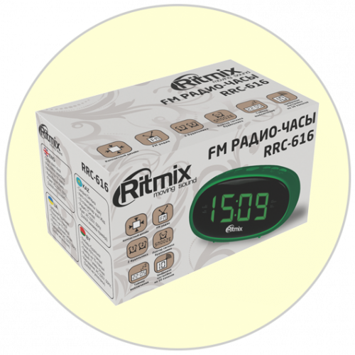 Купить  радио,часы,приемник ritmix rrc-616 white в интернет-магазине Айсберг! фото 3